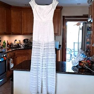 NWT Bebe Hannah Off Shoulder Lace Jumpsuit